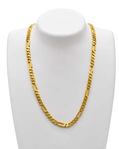 22ct Gold Figaro Monaco Chain