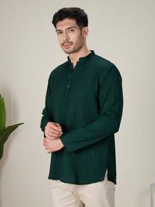 Mens Rayon Chiken-kari Work Kurta