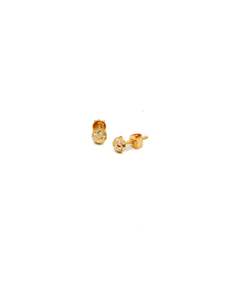 22ct Gold Two Tone Ball Stud Earrings