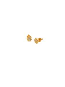 22ct Gold CZ Stud Earrings
