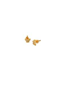 Baby Gold Jewellery: 22ct Gold CZ Butterfly Stud Earrings