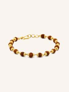 22ct Gold Rudraksha Bracelet