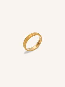 22ct Gold Two Tone Band Ring