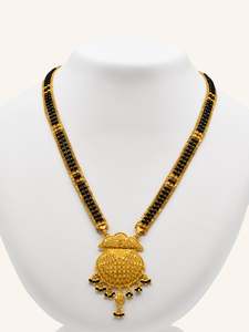 Women Gold Jewellery: 22ct Gold 4 Row Long Mangal Sutra