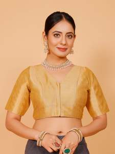 Saree Blouses: Ladies Silk Plain Blouse