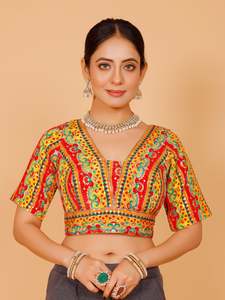 Ladies Silk Sequin Work Blouse
