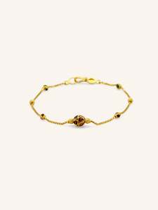 22ct Gold Minakari Ball Bracelet
