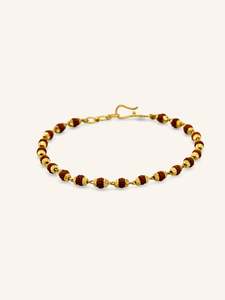 22ct Gold Rudraksha Bracelet
