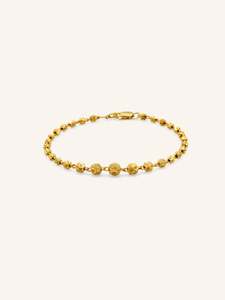 22ct Gold Ball Ladies Bracelet