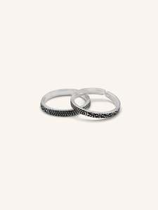 925 Sterling Silver Pair Toe Ring