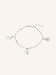 925 Sterling Silver Charms 1 Piece Bracelet