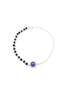 Silver Items: Sterling Silver Evil Eye Bracelet