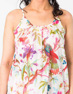 Sleepwear: Paradise White Camisole