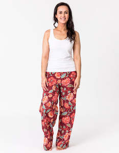Lily Lounge Pants - Burgundy