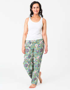 Sleepwear: Lily Lounge Pants - Dusty Aqua