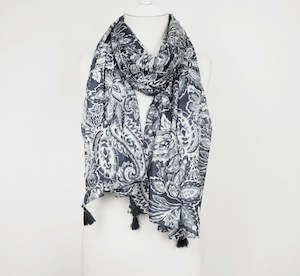 Paisley Scarf - Black