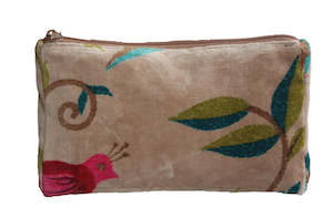 Makeup And Cosmetic Bags: Songbird Cosmetic Bag - Natural