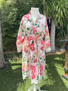 Fleur Kimono Robe White