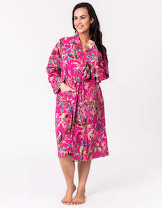 Paradise Hot Pink Kimono Robe