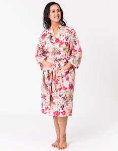 Sleepwear: Paradise Rose Kimono Robe