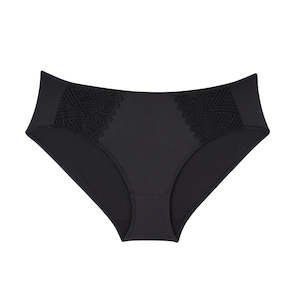 Knicker: Willow Lace Midi Brief - Black