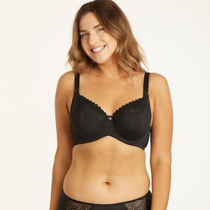 Bras: Willow Lace Full Cup Bra - Black