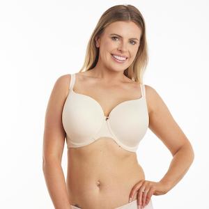 Smooth Operator Bras: T Shirt Bra - Premium Support - Cafe Latte