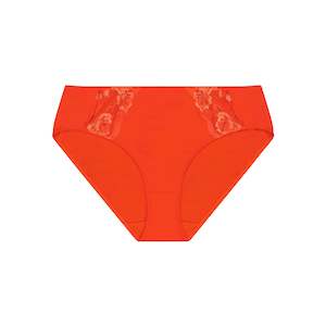 Midi Brief: Bella Rosa Lace Midi Brief - Salsa