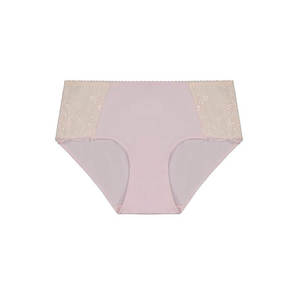 Boyleg Brief: Contrast Lace Boyleg Brief - Pink Soda