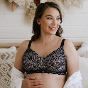 Maternity Bras: Maternity Bra - Navy Rose