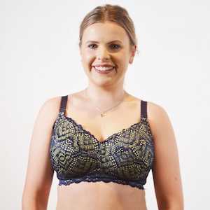 Maternity Bras: Maternity Bra - Navy Lime