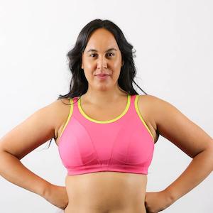 Wirefree Bras: Sports Bra - Flamingo
