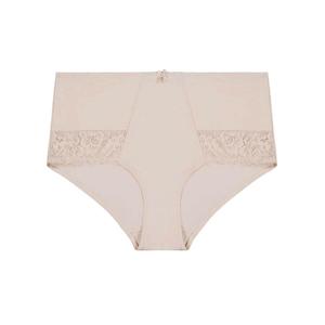 Nude Briefs: Dahlia Lace Full Brief - Almond