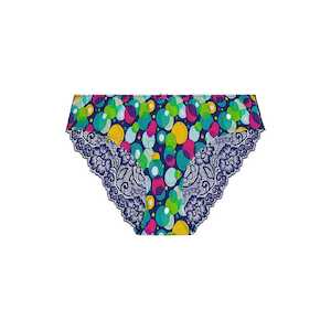 Bubbles: Lace Bum Bikini Brief - Bubbles