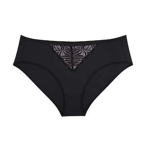 Midi Brief: Radiate Lace Midi Brief - Blush Black