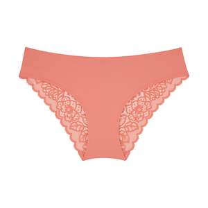 Bikini Brief: Lily Lace Bum Bikini Brief - Terra Cotta