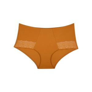 Full Brief: Geo Lace Full Brief - Burnt Orange