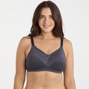 Oh Naturale Bras: Wirefree Bra - Charcoal