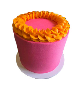 Plain Ruffle Cake Rosebowl Cafe & Bake
