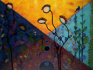 Prints: Walled Garden Night Print