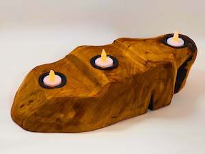 Home Decor 2: Rustic Driftwood Trio Candle Holder