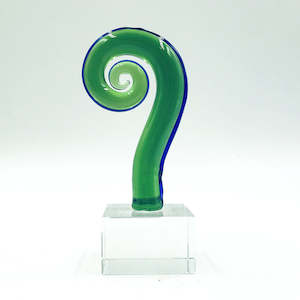Glass Art Curved Fern