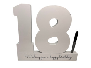 Birthday Gifts 2: Birthday Celebration Keepsake table top Number