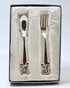 Bear-Themed Baby Cutlery Set