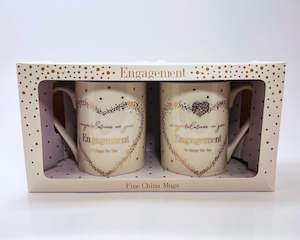 Celebratory Engagement Mug Set