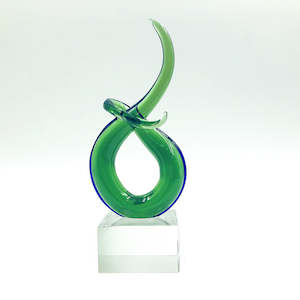 Kiwiana And Souvenirs: Emerald Harmony Koru Sculpture