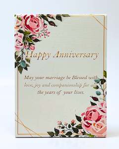 Wall Decoration: Blissful Anniversary Floral Plaque