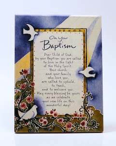 Blessings of Baptism Plaque