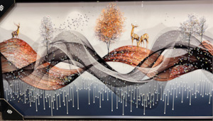 Wall Decoration: Two Deers Resin Wall Art