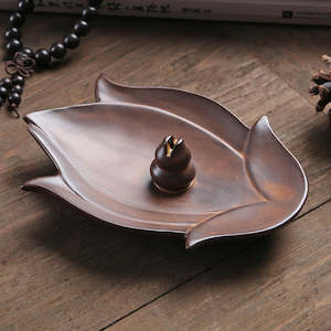 Brown Lotus Flower Incense Burner